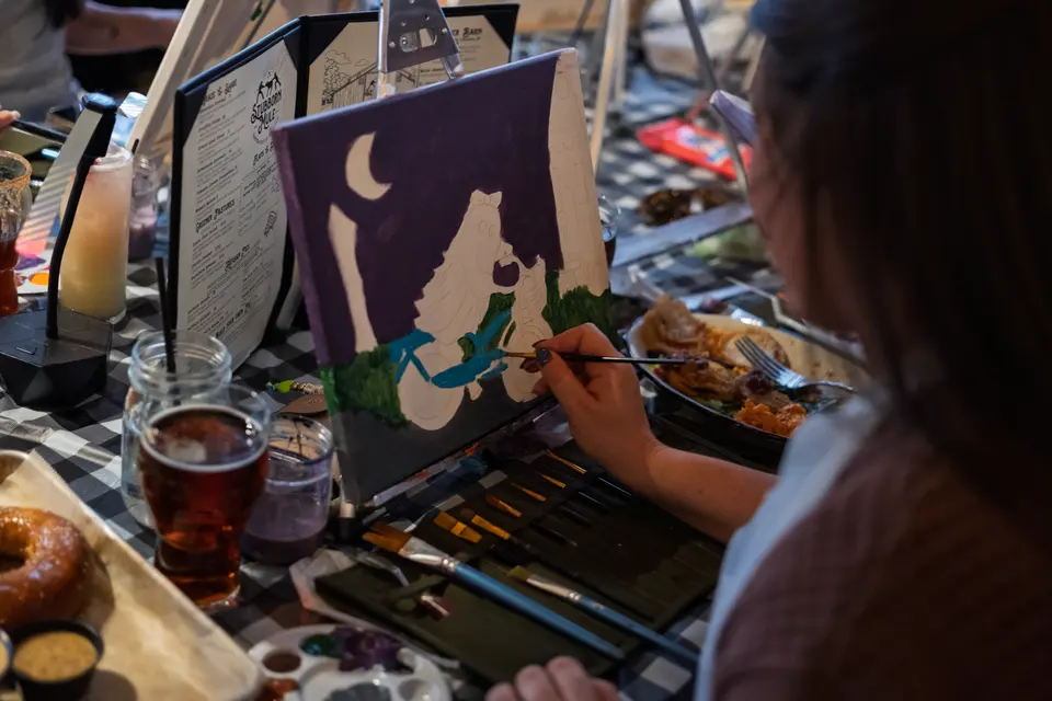 Photo 26 of 63, painting Spooky Cruiser at Stubborn Mule Restaurant & Brewery