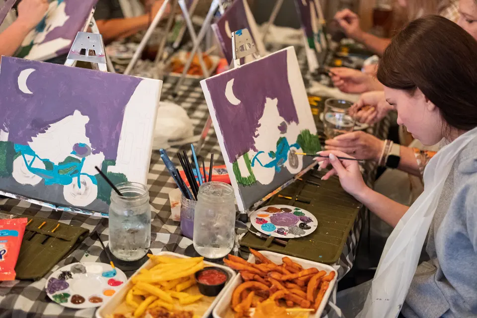 Photo 28 of 63, painting Spooky Cruiser at Stubborn Mule Restaurant & Brewery