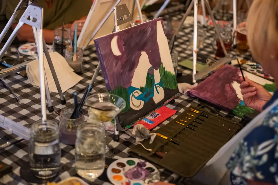 Photo 29 of 63, painting Spooky Cruiser at Stubborn Mule Restaurant & Brewery