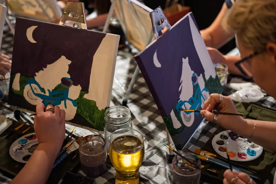 Photo 31 of 63, painting Spooky Cruiser at Stubborn Mule Restaurant & Brewery