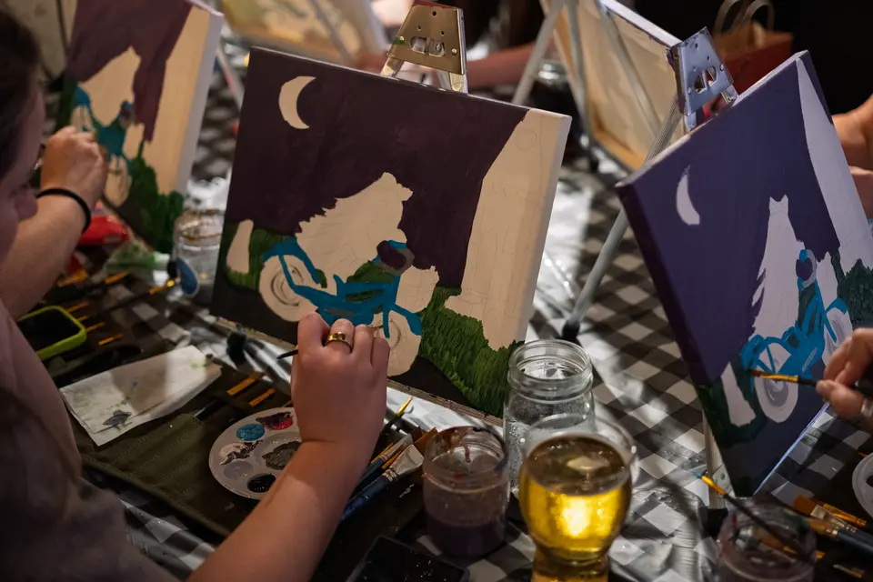 Photo 32 of 63, painting Spooky Cruiser at Stubborn Mule Restaurant & Brewery