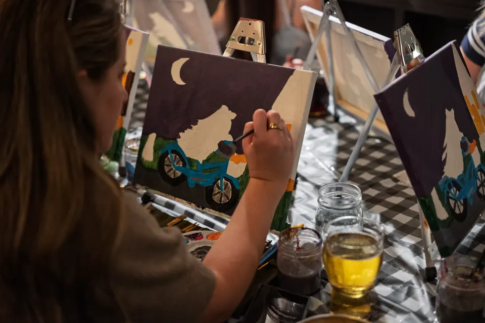 Photo 35 of 63, painting Spooky Cruiser at Stubborn Mule Restaurant & Brewery