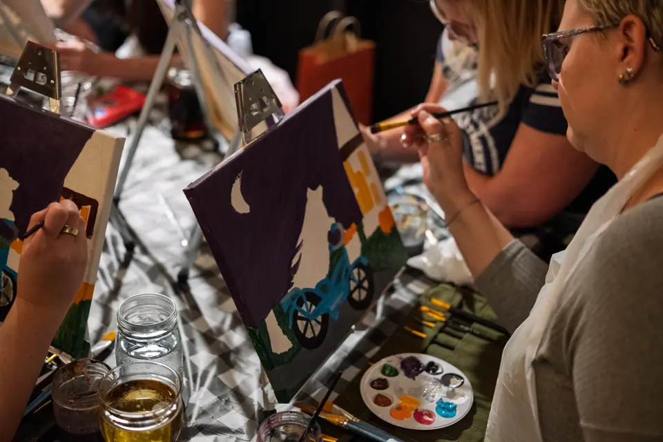 Photo 36 of 63, painting Spooky Cruiser at Stubborn Mule Restaurant & Brewery
