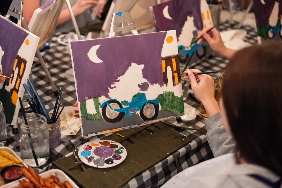 Photo 39 of 63, painting Spooky Cruiser at Stubborn Mule Restaurant & Brewery