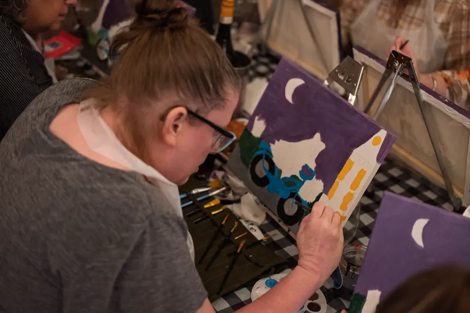 Photo 46 of 63, painting Spooky Cruiser at Stubborn Mule Restaurant & Brewery