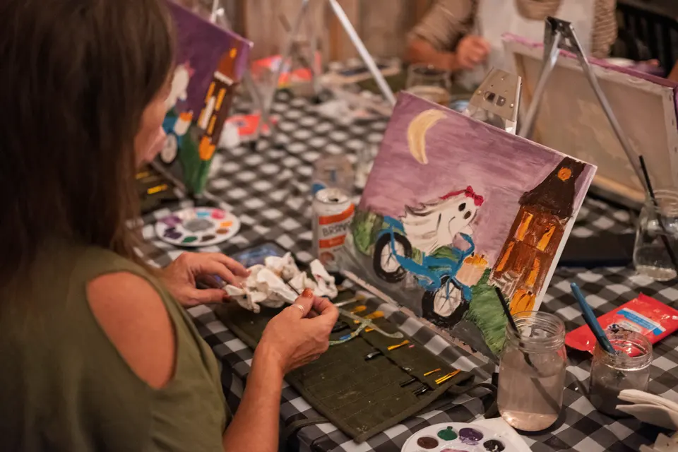 Photo 52 of 63, painting Spooky Cruiser at Stubborn Mule Restaurant & Brewery