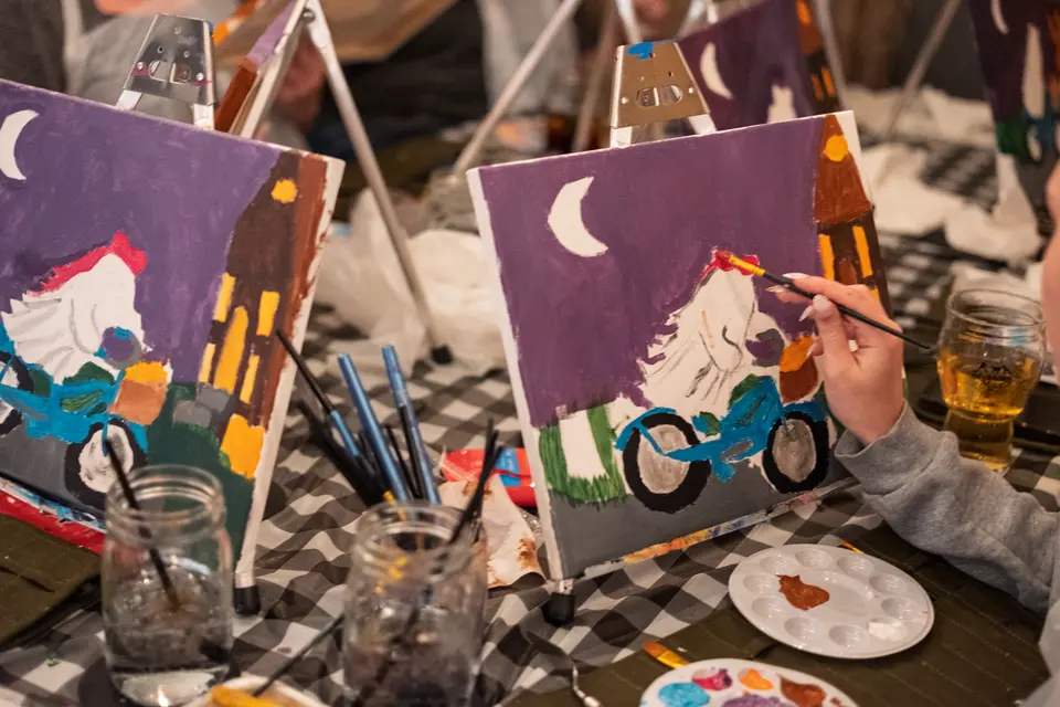 Photo 53 of 63, painting Spooky Cruiser at Stubborn Mule Restaurant & Brewery