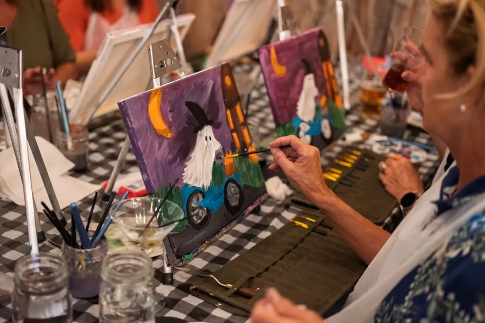 Photo 54 of 63, painting Spooky Cruiser at Stubborn Mule Restaurant & Brewery