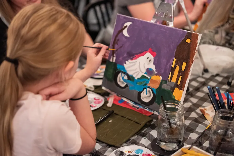 Photo 55 of 63, painting Spooky Cruiser at Stubborn Mule Restaurant & Brewery