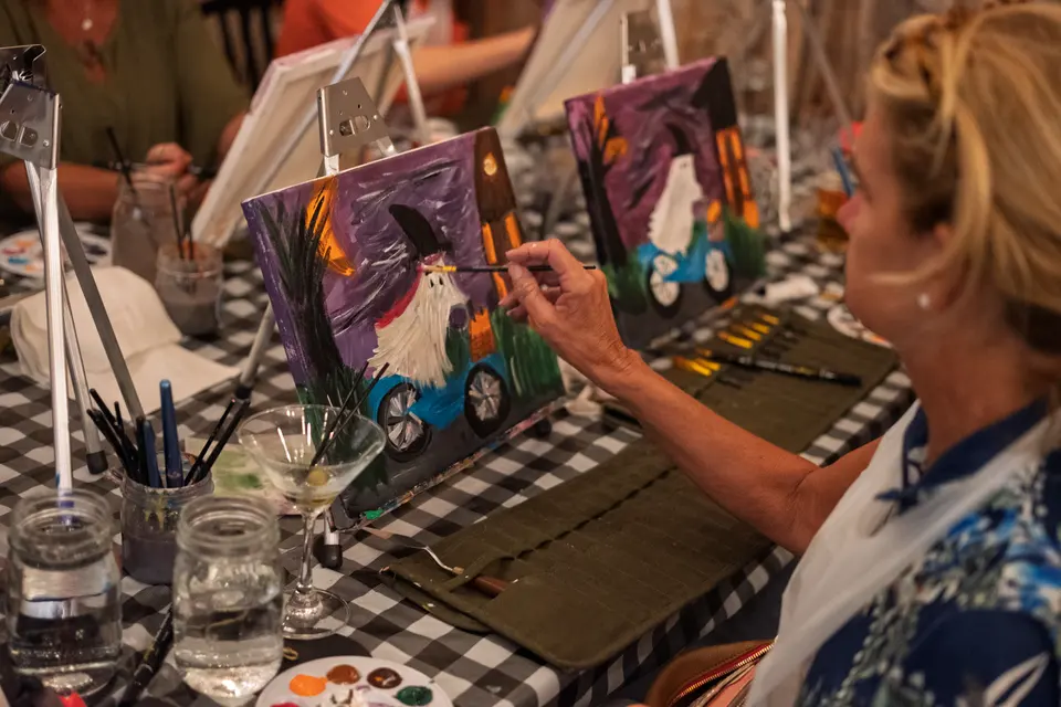 Photo 58 of 63, painting Spooky Cruiser at Stubborn Mule Restaurant & Brewery