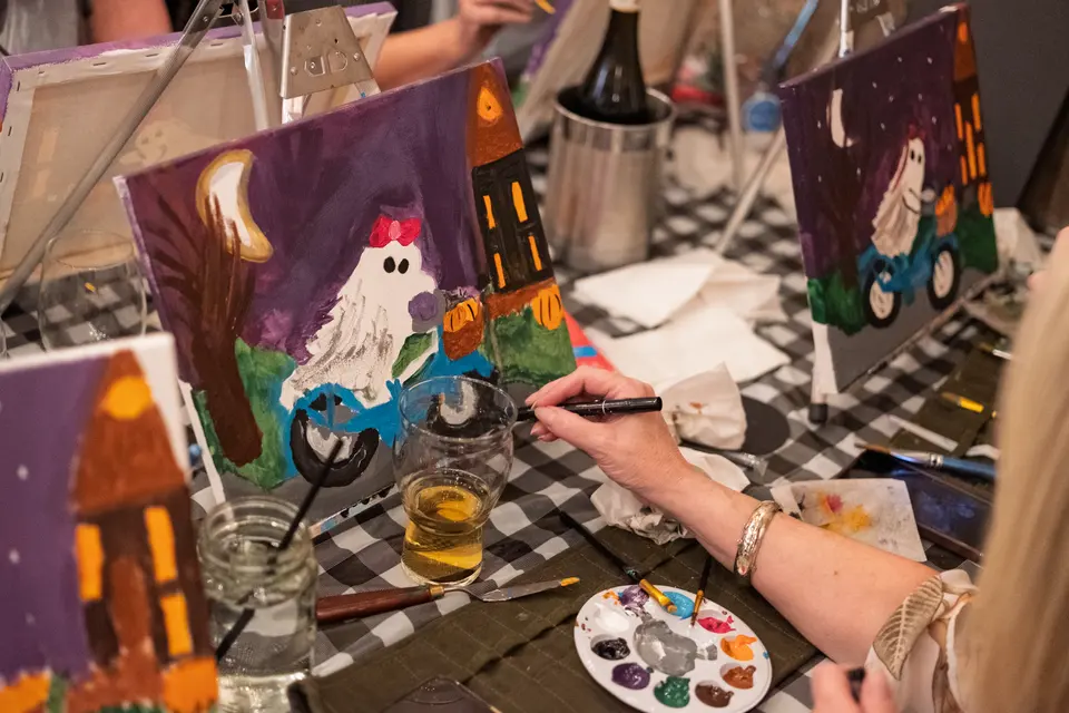 Photo 61 of 63, painting Spooky Cruiser at Stubborn Mule Restaurant & Brewery